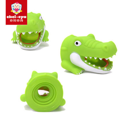 Soft Cute Crocodile Kids Faucet Extender Protector Cover For Bathtub Kitchen Tub Sink